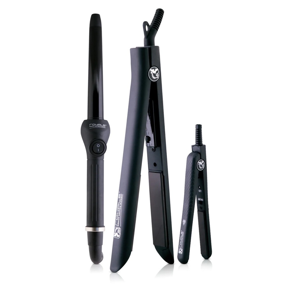royale Genius Black Ceramic Hair Straightener Full Set - Picture 5 of 6